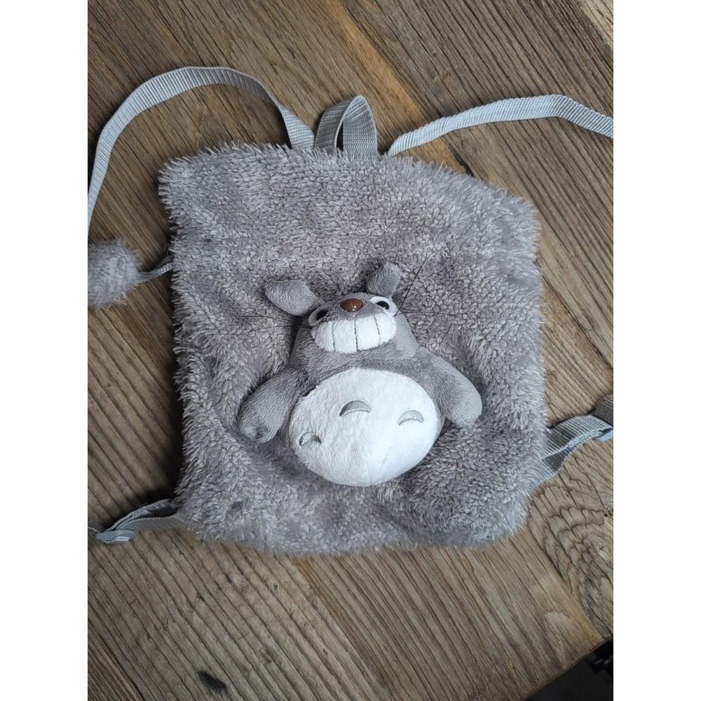 My Neighbor Totoro Mini Totoro Plush Backpack Gray Y2k Vtg - Picture 4 of 13